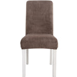 Simple Soft High Elastic Thickening Velvet Semi-Interior Chair Cover Hotel Chair Cover, Coffee Gray, Yellow Green, Wine Red, Navy, Black, Dark Green, White, Peacock Blue, Light Gray, Carbon Gray, Camel, Royal Blue, Beige, Grape Purple, Red, Orange     ...