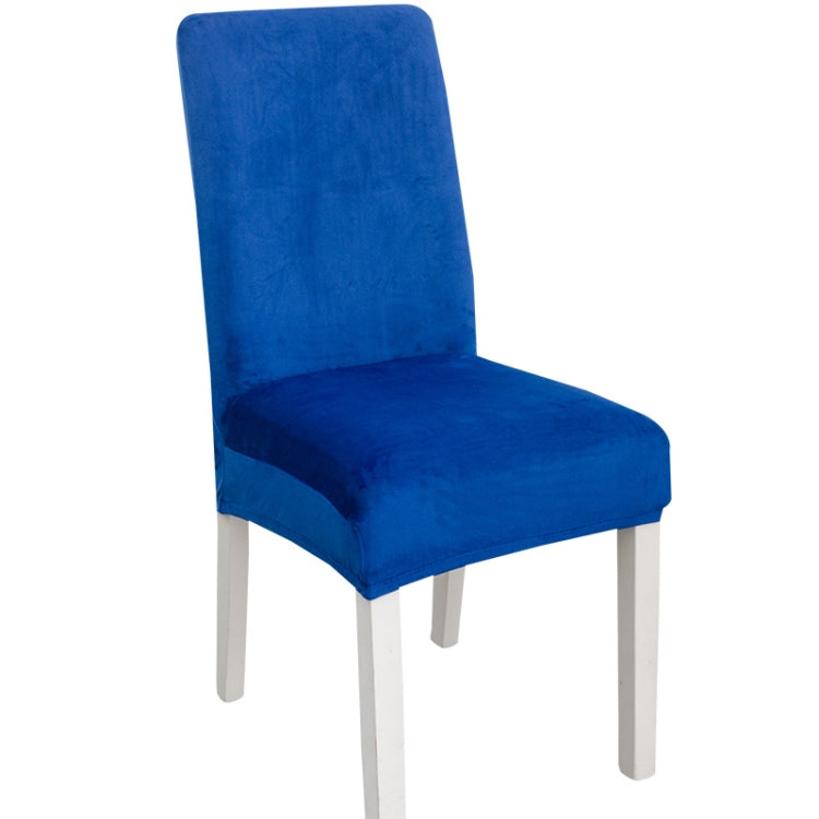 Simple Soft High Elastic Thickening Velvet Semi-Interior Chair Cover Hotel Chair Cover, Coffee Gray, Yellow Green, Wine Red, Navy, Black, Dark Green, White, Peacock Blue, Light Gray, Carbon Gray, Camel, Royal Blue, Beige, Grape Purple, Red, Orange     ...
