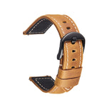 Smart Quick Release Watch Strap Crazy Horse Leather Retro Strap For Samsung Huawei,Size:, 20mm  (Dark Brown Black Buckle), 20mm (Deep Brown Silver Buckle), 20mm (Light Brown Black Buckle), 20mm (Light Brown Silver Buckle), 20mm (Black And Black Buckle)...