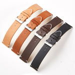 First Layer Retro Cowhide Frosted Bottom Leather Quick Release Ultra-Thin Universal Watch Strap, Size：, 16mm, 18mm, 20mm, 22mm, 24mm