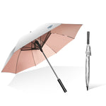 9033 Sun and Rain Dual-purpose Umbrella Multi-function Fan Titanium Silver Glue Sunscreen and UV Protection Long Handle Umbrella, Pink, Black, Ink Green