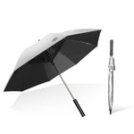 9033 Sun and Rain Dual-purpose Umbrella Multi-function Fan Titanium Silver Glue Sunscreen and UV Protection Long Handle Umbrella, Pink, Black, Ink Green