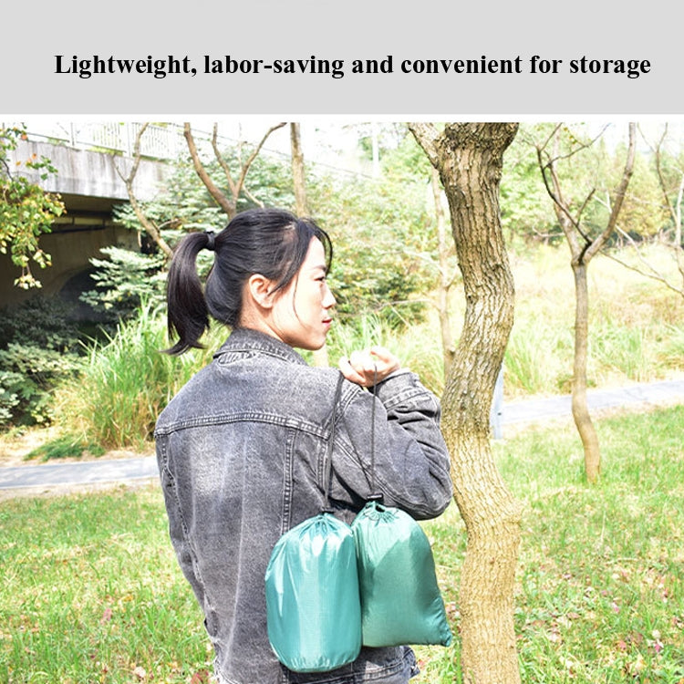 Outdoor Camping Sunshade + Anti-Mosquito Hammock Set Parachute Fabric Net Yarn Anti-Mosquito Hammock, 360x290cm Ink Green, 360x290cm Gray, 360x290cm Camel