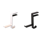 JD039 Metal Clip Earphone Holder Desktop Headset Hook, White, Black