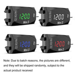 Voltage Clock And Temperature 3 In 1 LED Electronic Meter Large-Screen Digital Display Waterproof And Dustproof Voltmeter, 3 In 1 LED Red Light, 3 In 1 LED White Light, 3 In 1 LED Green Light