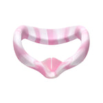 VR Silicone Eye Cover Anti-Sweat And Decontamination Color VR Goggles For Oculus Quest 2, White Blue, White Pink, White Yellow