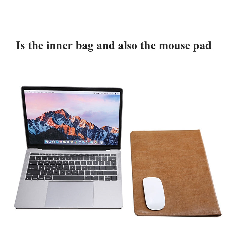 Horizontal Litchi Texture Laptop Bag Liner Bag For MacBook, 11 Inch A1370 / 1465, 12 Inch A1534, 13.3 Inch A1502 / 1425/1466/1369, 15.4 Inch A1398