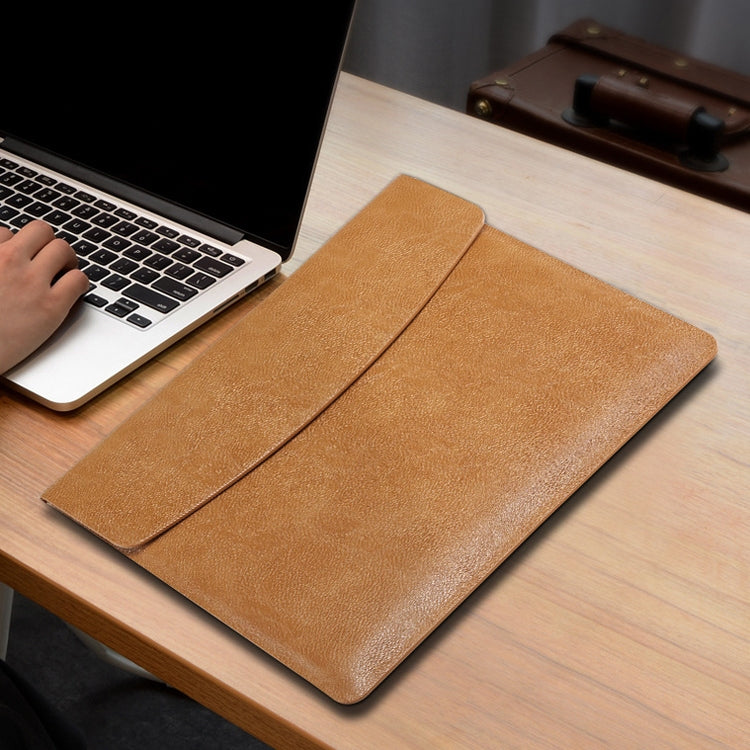 Horizontal Litchi Texture Laptop Bag Liner Bag For MacBook, 13 Inch A1708 / 1706/1989 / A2337 / A2338, 15 Inch A1707 / 1990, Pro 16 Inch A2141