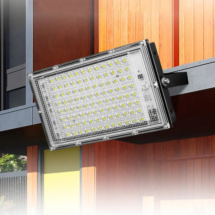 Waterproof LED Flood Light Outdoor Garden Light Construction Site Lighting Project Light, Specs:, 100W 96 Beads (Cool White)