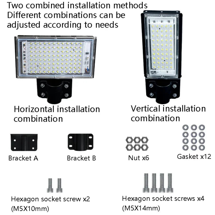 LED Waterproof Road Lighting Courtyard Floodlight, 50W, 100W