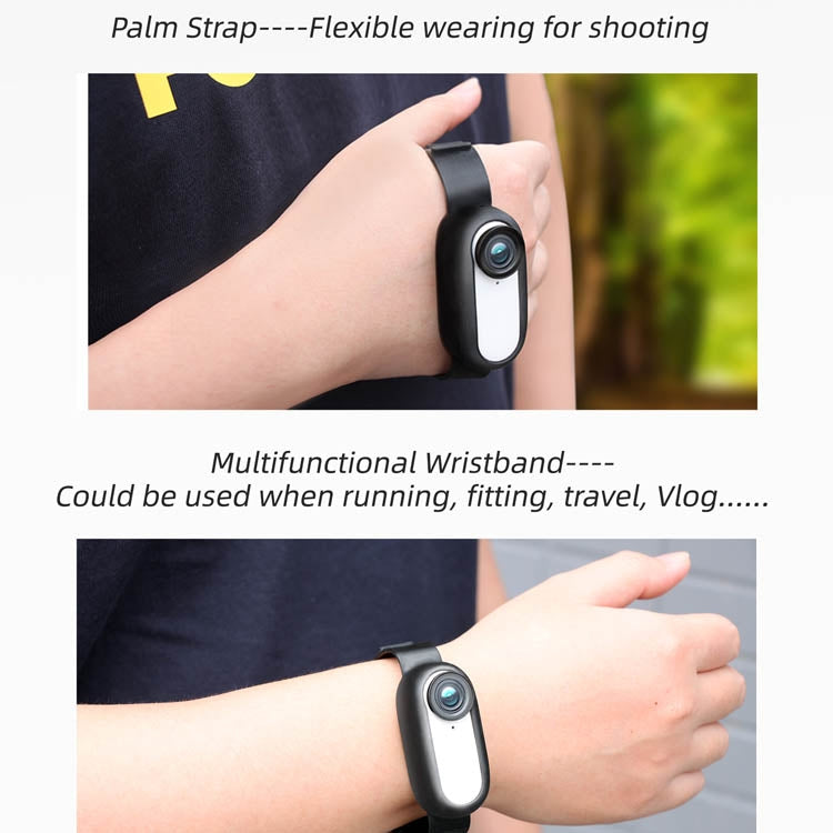 Sunnylife  IST-Q9335 Camera Strap Silicone Protective Cover Wristband Palm Backpack Bicycle Strap Cat Collar For Insta360 GO2, For Insta360 GO2