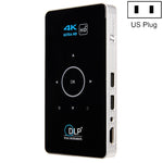 C6 1G+8G Android System Intelligent DLP HD Mini Projector Portable Home Mobile Phone Projector，, US Plug  (Black), EU Plug (Black), UK Plug (Black), AU Plug (Black), US Plug (White), AU Plug (White)