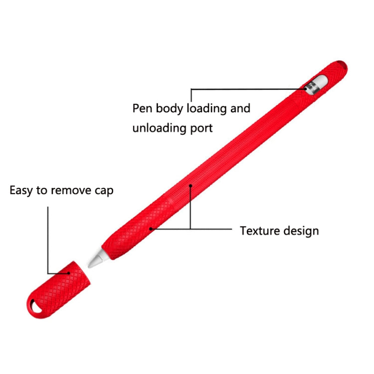 5 قطع غطاء حماية سيليكون لقلم اللمس، لقلم Apple Pencil 1، لقلم Apple Pencil 2