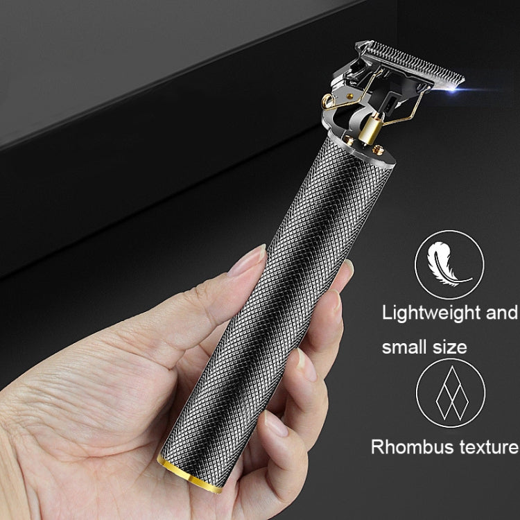 Hollow T-Shaped Steel Head Hair Trimmer USB Charging Carving Electric Hair Clipper, Steel Head (Black), Steel Head (Gold), Steel Head (Silver), Steel Head (Rose Gold), Steel Head (Gradient)