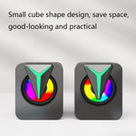 FT-25-1 RGB Colorful Lighting Desktop Computer Speaker