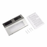 2 LEDs Solar Powered Light Sensor Control IP44 Waterproof LED Wall Lamp Outdoor Patio Yard Pathway Garden Stairs Step Night Security Lighting, White Light, Warm Light