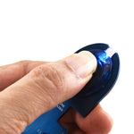 8 In 1 Stainless Steel Multi-Function Tool Card Camping Survival Card With Light, Black, Blue