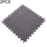 2 PCS Living Room Bedroom Children Kids Soft Carpet Magic Patchwork Jigsaw Splice Heads Climbing Baby Mat 30x30cm, Rose Red, Camel, Purple, Coffee, Blue, Pink, Green, White, Grey