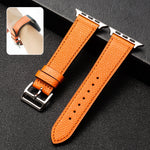 Business Cowhide Leather Strap Watchband, For Apple Watch Series 8&7 41mm / SE 2&6&SE&5&4 40mm / 3&2&1 38mm, For Apple Watch Series 6&SE&5&4 44mm / 3&2&1 42mm, For Apple Watch Series 6&SE& 5&4 40mm / 3 & 2 & 1 38mm
