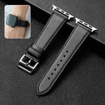 Business Cowhide Leather Strap Watchband, For Apple Watch Series 8&7 41mm / SE 2&6&SE&5&4 40mm / 3&2&1 38mm, For Apple Watch Series 6&SE&5&4 44mm / 3&2&1 42mm, For Apple Watch Series 6&SE& 5&4 40mm / 3 & 2 & 1 38mm