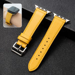 Business Cowhide Leather Strap Watchband, For Apple Watch Series 8&7 41mm / SE 2&6&SE&5&4 40mm / 3&2&1 38mm, For Apple Watch Series 6&SE&5&4 44mm / 3&2&1 42mm, For Apple Watch Series 6&SE& 5&4 40mm / 3 & 2 & 1 38mm