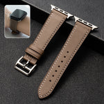 Business Cowhide Leather Strap Watchband, For Apple Watch Series 8&7 41mm / SE 2&6&SE&5&4 40mm / 3&2&1 38mm, For Apple Watch Series 6&SE&5&4 44mm / 3&2&1 42mm, For Apple Watch Series 6&SE& 5&4 40mm / 3 & 2 & 1 38mm