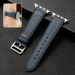 Business Cowhide Leather Strap Watchband, For Apple Watch Series 8&7 41mm / SE 2&6&SE&5&4 40mm / 3&2&1 38mm, For Apple Watch Series 6&SE&5&4 44mm / 3&2&1 42mm, For Apple Watch Series 6&SE& 5&4 40mm / 3 & 2 & 1 38mm