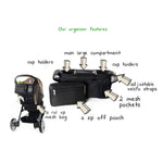 Baby Stroller Storage Hanging Bag Large Capacity Storage Bag Foldable Storage Basket Hanging Bag, Stroller Storage Bag