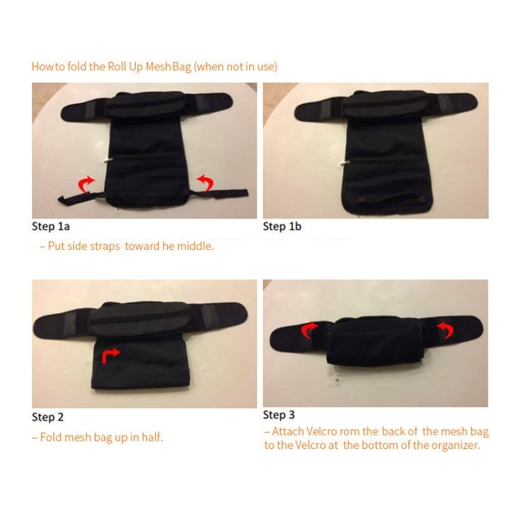 Baby Stroller Storage Hanging Bag Large Capacity Storage Bag Foldable Storage Basket Hanging Bag, Stroller Storage Bag