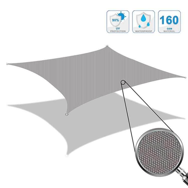 Outdoor Garden Sunshade Sail Waterproof Anti-UV Canopy, Size: 2m x 2.5m, 2m x 2.5m
