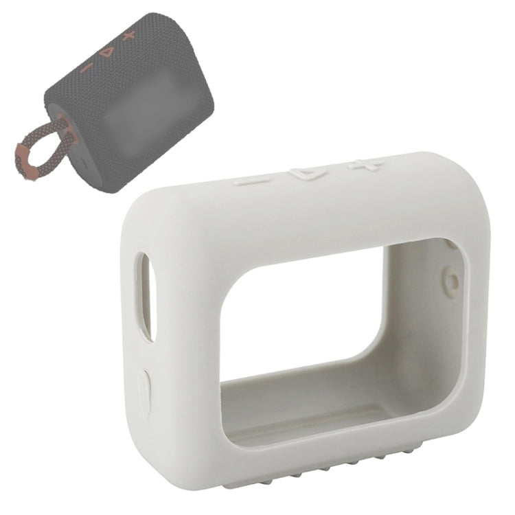 غطاء سيليكون واقي محمول لمكبر صوت بلوتوث JBL GO3 مع مشبك، أحمر، أسود، رمادي فضي، برتقالي، أزرق داكن، أخضر نعناعي، أخضر عسكري