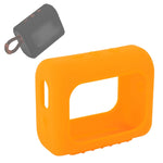 غطاء سيليكون واقي محمول لمكبر صوت بلوتوث JBL GO3 مع مشبك، أحمر، أسود، رمادي فضي، برتقالي، أزرق داكن، أخضر نعناعي، أخضر عسكري