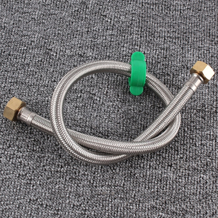 304 Stainless Steel Metal Knitting Hose Toilet Water Heater Hot And Cold Water High Pressure Pipe 4/8 Inch DN15 Connecting Pipe, 30cm Steel Hat, 40cm Steel Hat, 50cm Steel Hat, 60cm Steel Hat, 70cm Steel Hat, 80cm Steel Hat, 1m Steel Hat, 1.2m Steel Ha...