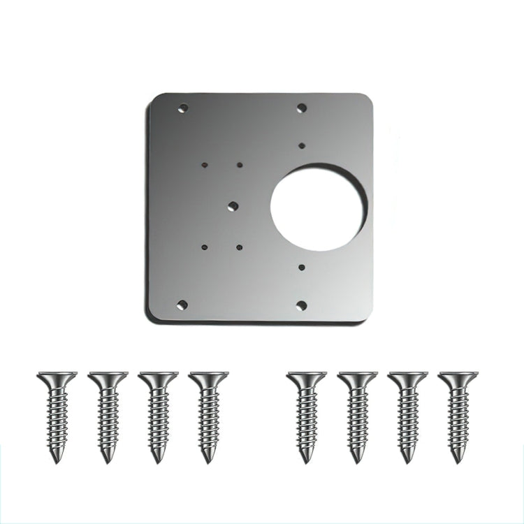 Stainless Steel Hinge Repair Installer, Specification: Single Plate +8 screw, Single Plate +8 screw, 2 Repair Plates + Hinge + 16 Screws