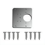 Stainless Steel Hinge Repair Installer, Specification: Single Plate +8 screw, Single Plate +8 screw, 2 Repair Plates + Hinge + 16 Screws