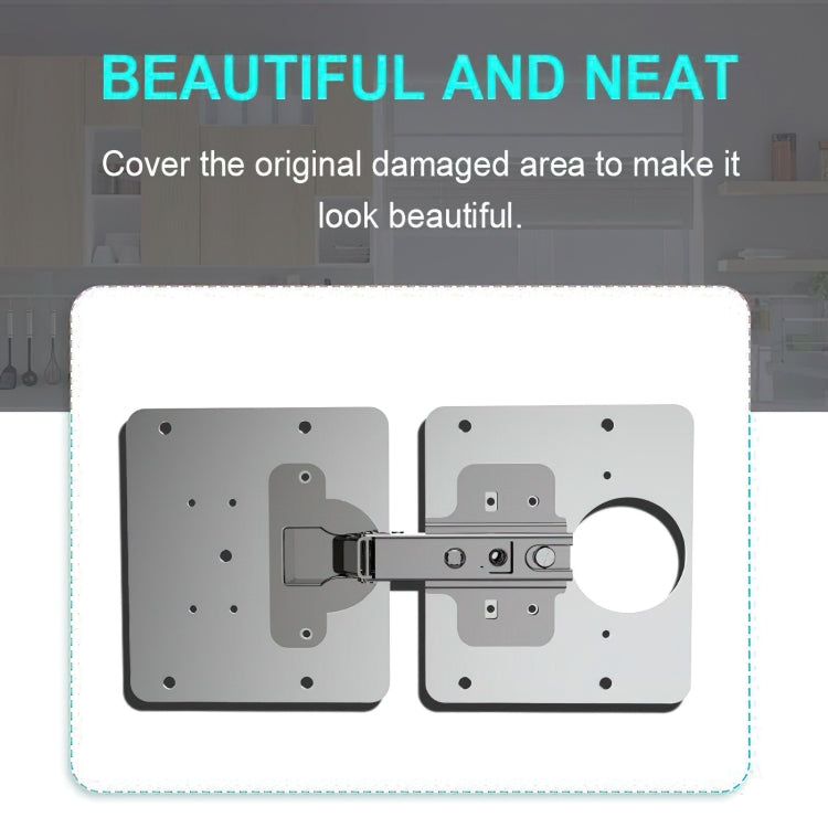 Stainless Steel Hinge Repair Installer, Specification: Single Plate +8 screw, Single Plate +8 screw, 2 Repair Plates + Hinge + 16 Screws