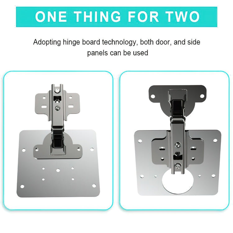 Stainless Steel Hinge Repair Installer, Specification: Single Plate +8 screw, Single Plate +8 screw, 2 Repair Plates + Hinge + 16 Screws