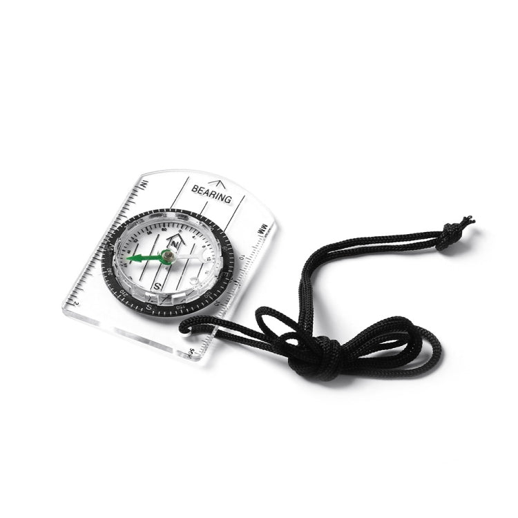 2 in 1 Compass With Map Measuring Ruler Outdoor Multifunctional Compass, 2 in 1