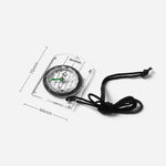 2 in 1 Compass With Map Measuring Ruler Outdoor Multifunctional Compass, 2 in 1