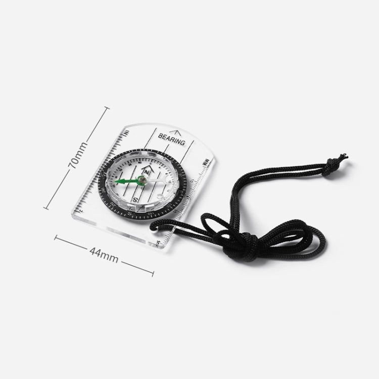 2 in 1 Compass With Map Measuring Ruler Outdoor Multifunctional Compass, 2 in 1