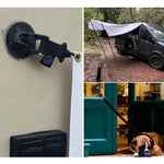 3 PCS Car Tent Suction Cup Home Users Outside Travel Portable Suction Cup Hook, Round Carabiner