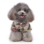 Pet Beach Shirt Dog Print Spring And Summer Clothes, S, M, L, XL