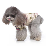 Pet Beach Shirt Dog Print Spring And Summer Clothes, S, M, L, XL