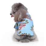 Pet Beach Shirt Dog Print Spring And Summer Clothes, S, M, L, XL