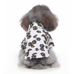 Pet Beach Shirt Dog Print Spring And Summer Clothes, S, M, L, XL