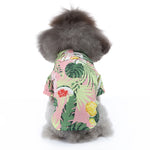 Pet Beach Shirt Dog Print Spring And Summer Clothes, S, M, L, XL
