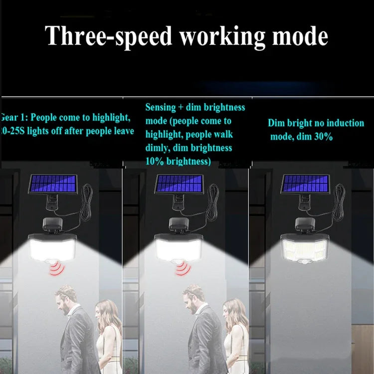 TG-TY085 Solar Outdoor Human Body Induction Wall Light Household Garden Waterproof Street Light wIth Remote Control, Spec:, 96 LED Integrated, 96 COB Integrated, 96 LED Separated, 96 COB Separated, 168 LED  Integrated, 168 COB  Integrated              ...