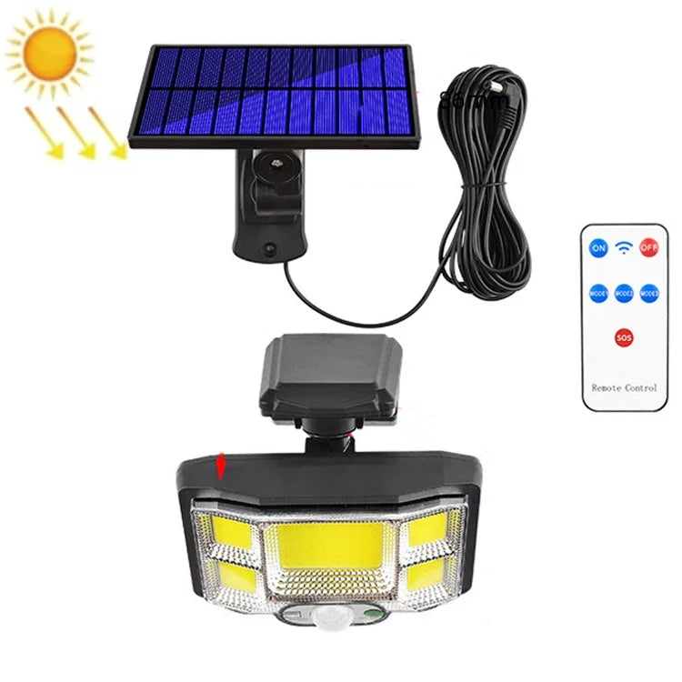 TG-TY085 Solar Outdoor Human Body Induction Wall Light Household Garden Waterproof Street Light wIth Remote Control, Spec:, 96 LED Integrated, 96 COB Integrated, 96 LED Separated, 96 COB Separated, 168 LED  Integrated, 168 COB  Integrated              ...