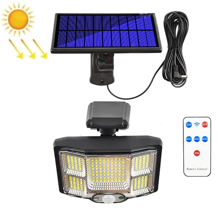 TG-TY085 Solar Outdoor Human Body Induction Wall Light Household Garden Waterproof Street Light wIth Remote Control, Spec:, 96 LED Integrated, 96 COB Integrated, 96 LED Separated, 96 COB Separated, 168 LED  Integrated, 168 COB  Integrated              ...
