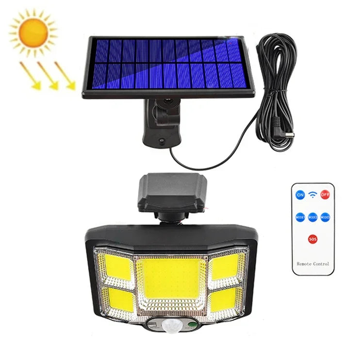 TG-TY085 Solar Outdoor Human Body Induction Wall Light Household Garden Waterproof Street Light wIth Remote Control, Spec:, 96 LED Integrated, 96 COB Integrated, 96 LED Separated, 96 COB Separated, 168 LED  Integrated, 168 COB  Integrated              ...